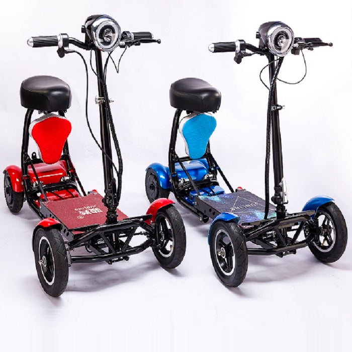 Cyungbok Mini Scooter Elettrico da Trasporto per Biciclette per Adulti a Quattro Ruote Pieghevole per Anziani