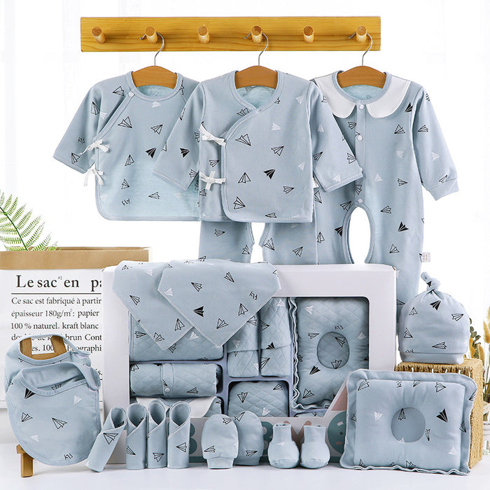 Caja de regalo de ropa de algodón para bebé.