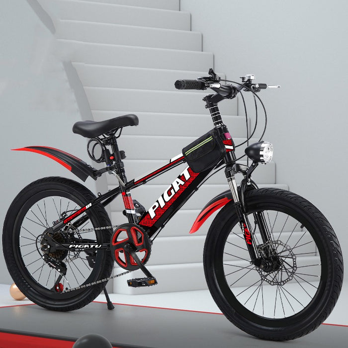 Bicicleta de montanha de velocidade variável com absorção de choque infantil