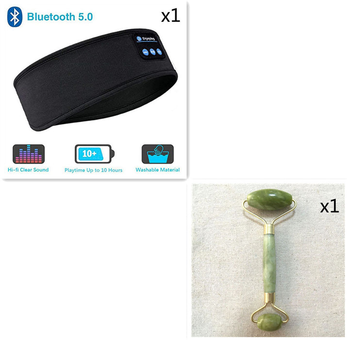 Kabellose Bluetooth-Kopfhörer zum Schlafen, Kopfband, dünn, weich, elastisch, bequem