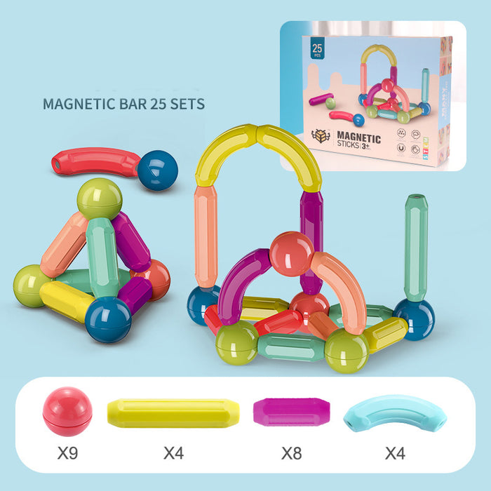 Brinquedos do bebê vara magnética blocos de construção jogo ímãs crianças conjunto ímãs para crianças tijolos de brinquedo magnético