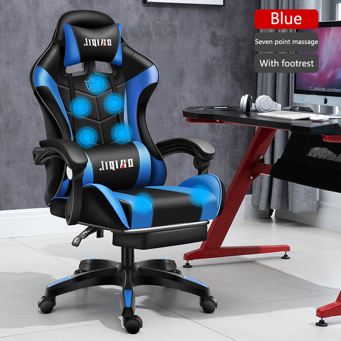 Sedia girevole con sedile da gioco ergonomico per dormitorio, comfort domestico per computer da uomo