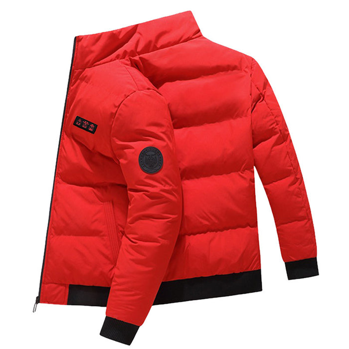 Jaqueta aquecida externa quente à prova de vento roupas acolchoadas de algodão aquecimento USB inverno manter aquecido