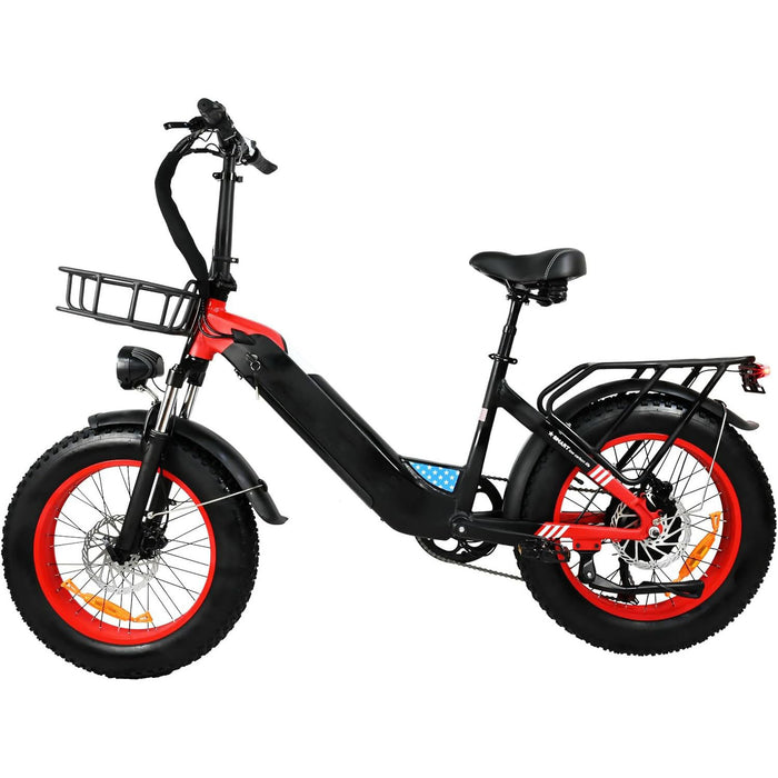 Bicicleta elétrica com motor de 500 W para adultos, bicicleta com pneu grosso de 20 x 4 polegadas, bicicleta elétrica de montanha com bateria removível de 7 velocidades 48 V 25 MPH