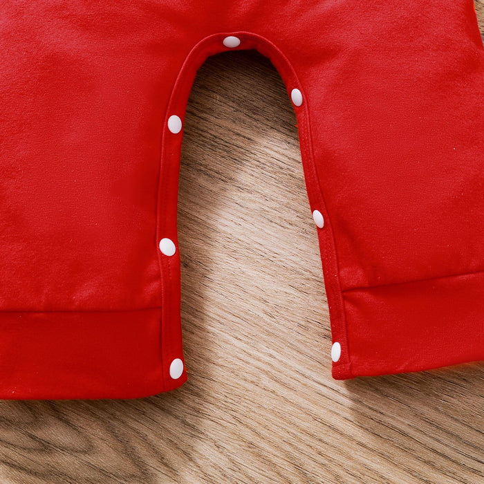 Roupas infantis de natal novas mangas compridas com capuz de uma peça longa escalada roupas infantis