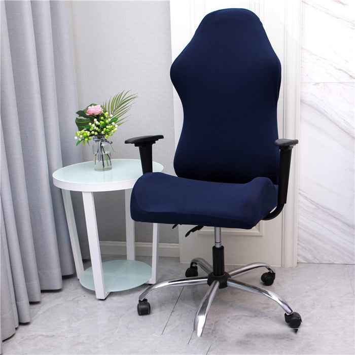 Housse de chaise de jeu en tissu extensible, accoudoir, siège de chaise pivotante