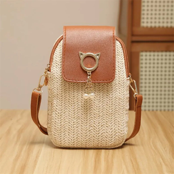 Chic Handwoven Straw Shoulder Bag™
