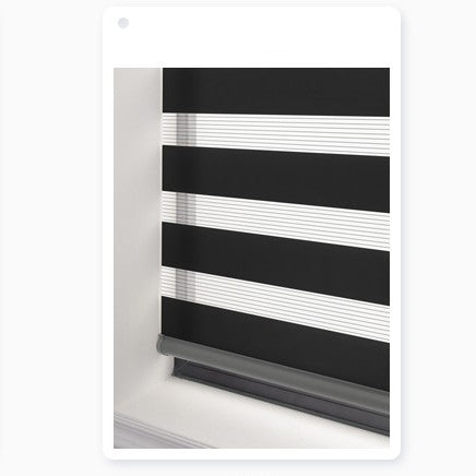 Cortina de gaze macia semi-sombreamento cortina de enrolar cortina elétrica zebra