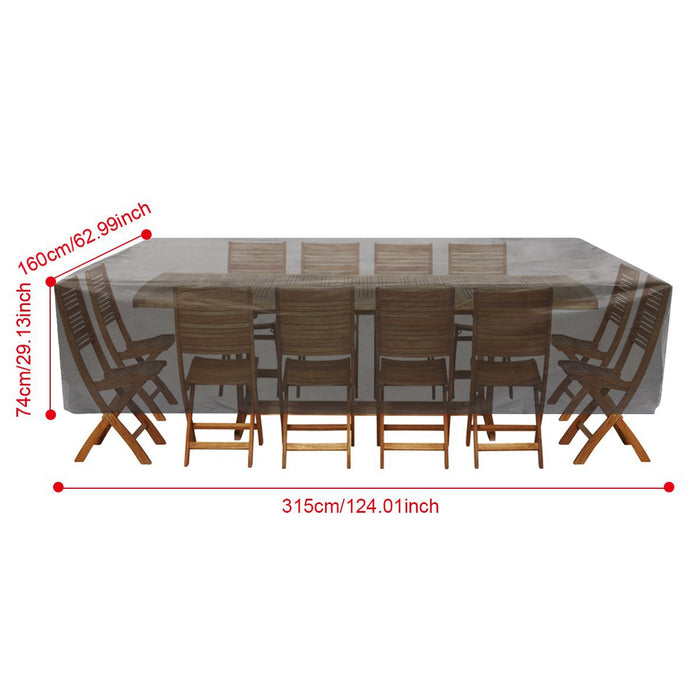 Venda imperdível capa de mesa para móveis à prova d'água em tecido oxford para jardim ao ar livre