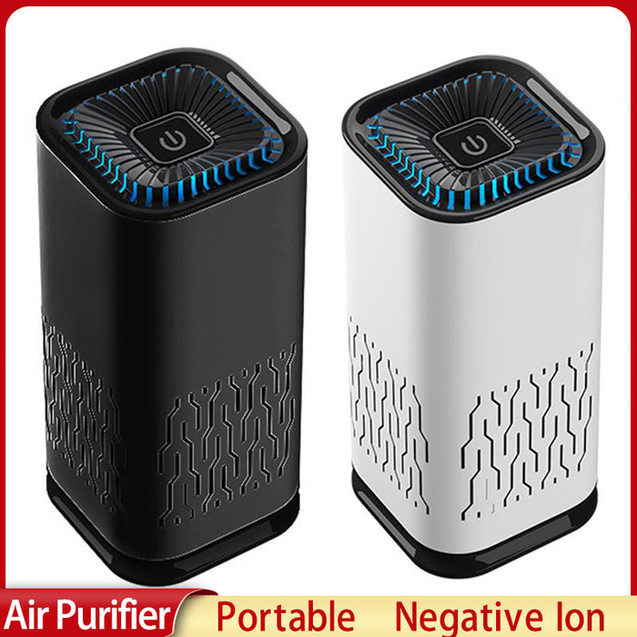Purificador de aire portátil para coche, generador de iones negativos, elimina el polvo de formaldehído, humo, ambientador, lavadora para el hogar y el coche