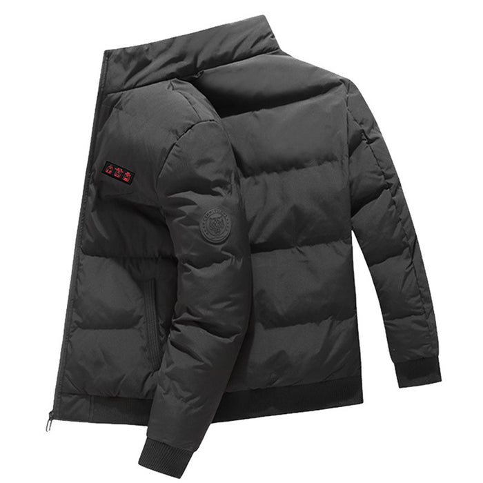 Jaqueta aquecida externa quente à prova de vento roupas acolchoadas de algodão aquecimento USB inverno manter aquecido