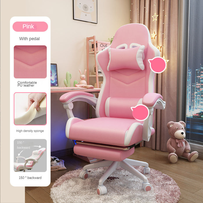Cute Girls Bedroom Comfortable Sedentary Gaming Chair