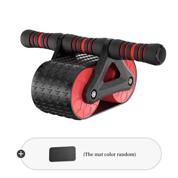 Doppelrad-Bauchtrainer für Damen und Herren, automatischer Rebound-Ab-Rad-Roller