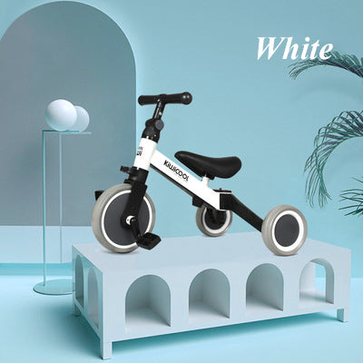 Scooter de equilibrio dos en uno para niños, triciclo multifuncional para bebé de 1 a 3 años