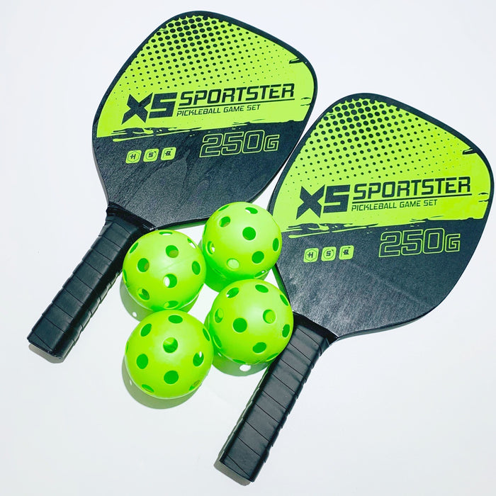 Equipamento esportivo 2 raquetes combinação de conjunto de raquete de 4 bolas