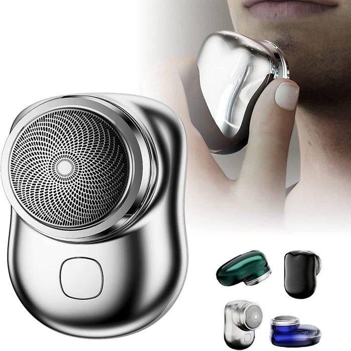 Mini rasoir électrique Portable sans fil pour le visage, Rechargeable par USB, Machine de rasage humide et sec, indolore, de petite taille, pour hommes
