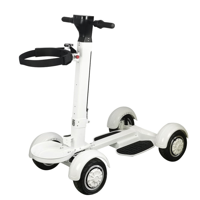 Scooter de parcours de pelouse de Longboard léger pliant électrique de Golf à quatre roues