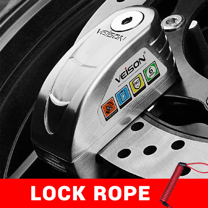 Bicycle disc brake lock motorcycle electric car alarm lock