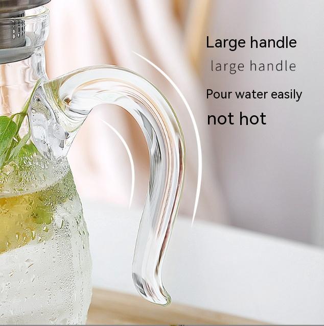 Glass Cold Water Bottle Large Capacity Teapot Refrigerator Set