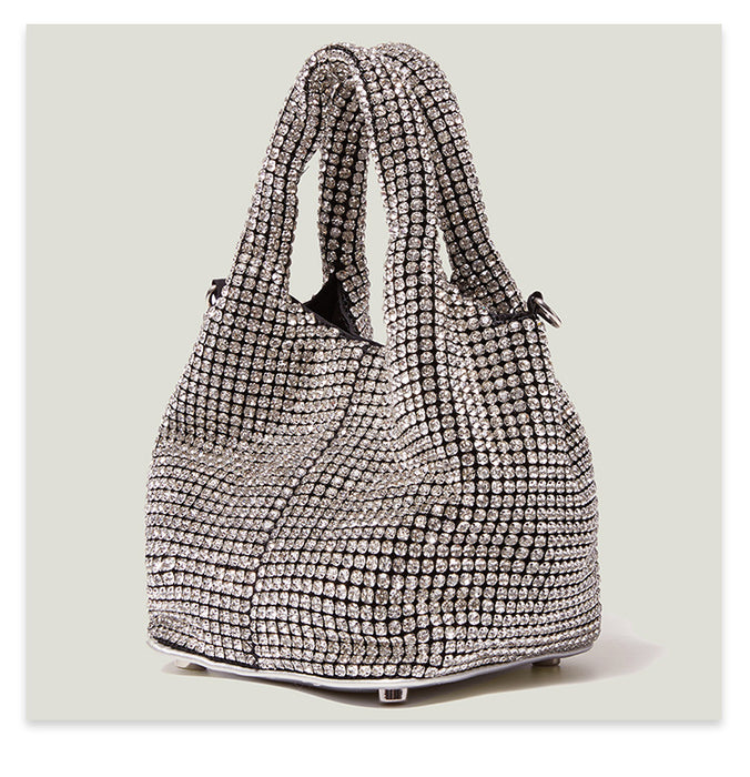 Compact Water Diamond Cross-body Bag Reflective Versatile