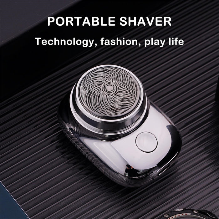 Mini portátil rosto sem fio barbeador recarregável usb barbeador elétrico molhado & seco indolor tamanho pequeno máquina de barbear para homem