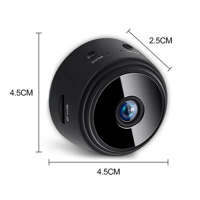 A9 Telecamera di sicurezza con aspirazione magnetica Telecamera HD Visione notturna a infrarossi intelligente per la casa