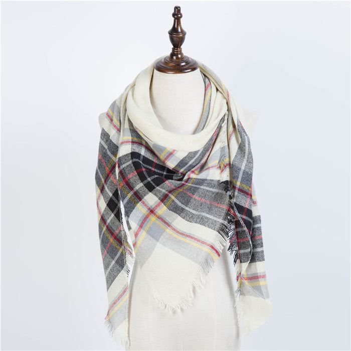 esign Women Triangles Scarf Long Scarves Shawl Autumn Winter