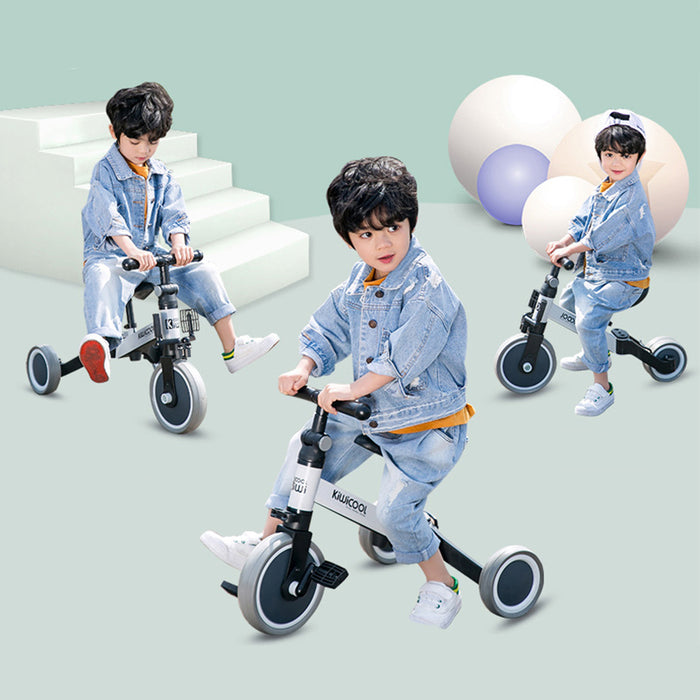 Trottinette d'équilibre deux en un pour enfants de 1 à 3 ans, Tricycle multifonctionnel