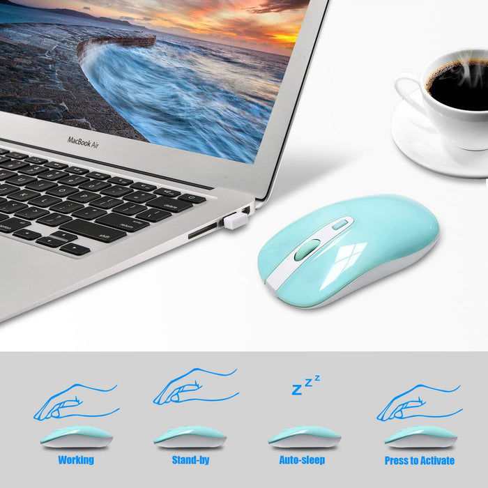 Mode drahtlose Tastatur Maus Set 2.4G dünn Desktop Laptop Zubehör