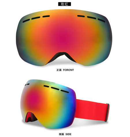 Skibrille,Winter Snow Sport Snowboard Brille mit Anti-Fog UV Schutz für Männer Frauen Jugend Snowmobile Skifahren Skating Maske