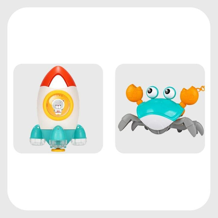 Heißer Verkauf Große Krabbe Badespielzeug Uhrwerk Baby spielen im Wasser Spielzeug Baby Badewanne Kinderspielzeug Geschenke