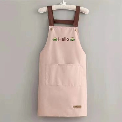 Home kitchen apron waterproof and oil resistant work wear summer thin