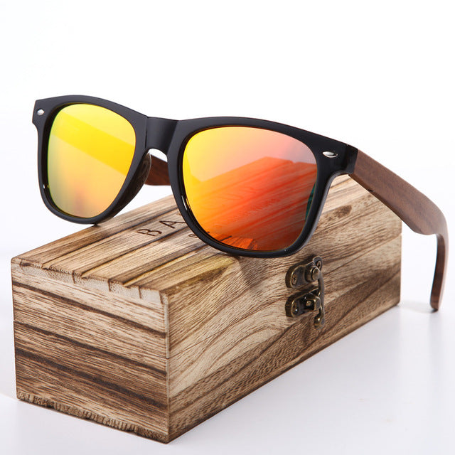 Holz Sonnenbrille Polarisiert Männer Brille für Männer