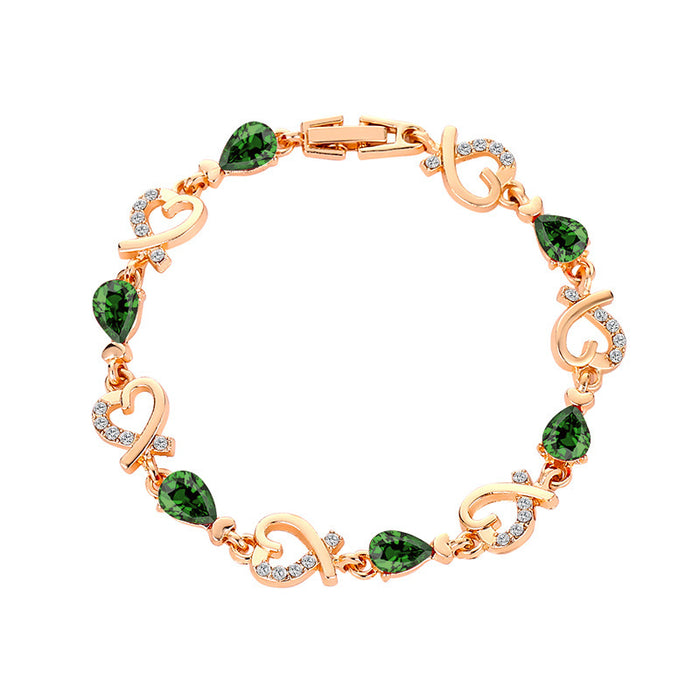 Rhinestone Crystal Bracelet Jewelry Gift for Women