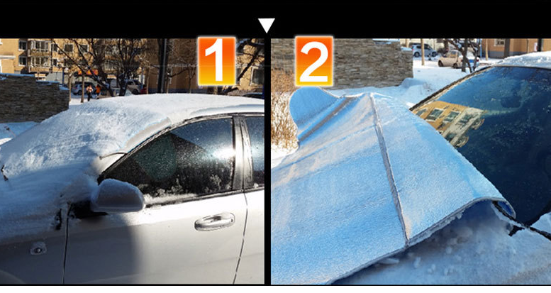 Autoabdeckungen Auto Windschutzscheibenabdeckung Anti Schnee Frost Eis Windschutzscheibe Staubschutz Hitze Sonne Schatten Eis Groß Schnee Staubschutz