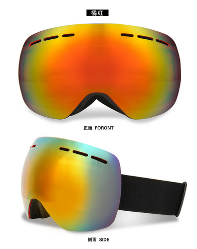 Ski goggles, winter snow sports snowboard glasses with anti-fog UV protection for men women youth snowmobile skiing skating mask