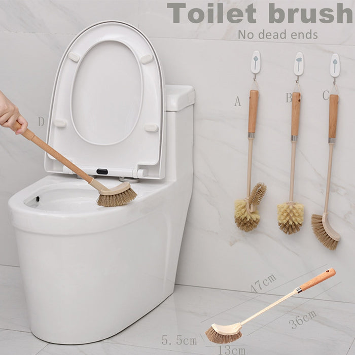 Hölzerne Haushaltsgriff Toilettenbürste Reinigungswerkzeuge Badezimmer Reinigungsbürste Küche Bodenreiniger Bürsten