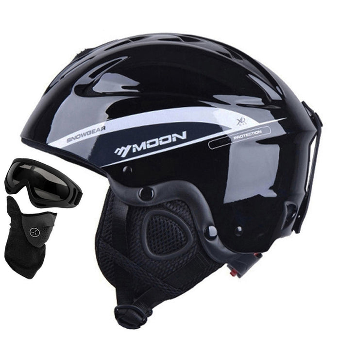 Ski Helmet Snow Goggles One Outdoor Single and Double Ski Equipment Anti-collision Snow Helmet
