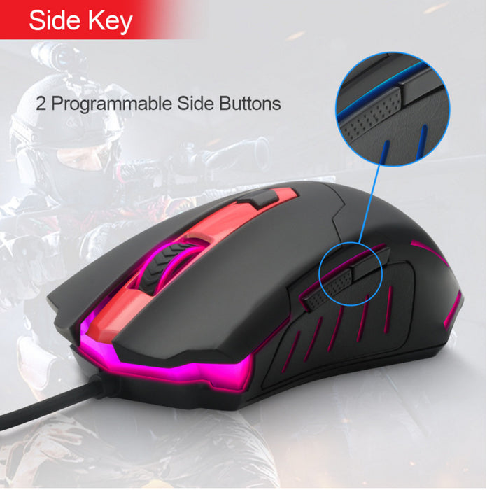 M705USB Wired Gaming Mouse for Desktop and Laptop Computers