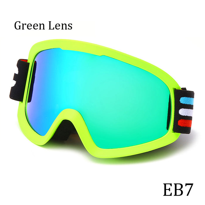 Three drops of double-layer anti-fog ski goggles for outdoor sports