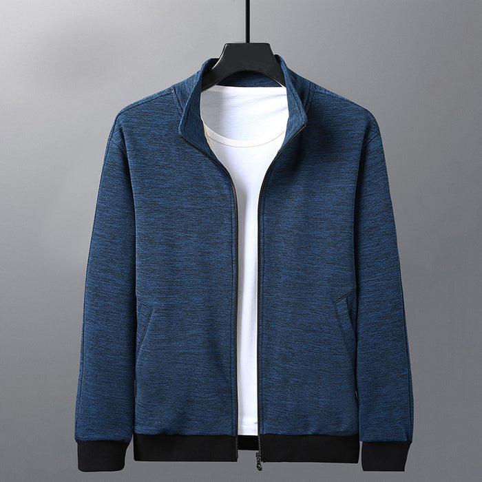 Jacket with stand-up collar casual jacket for men