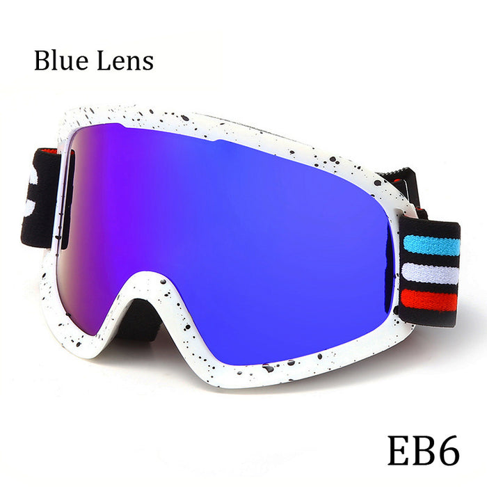 Three drops of double-layer anti-fog ski goggles for outdoor sports
