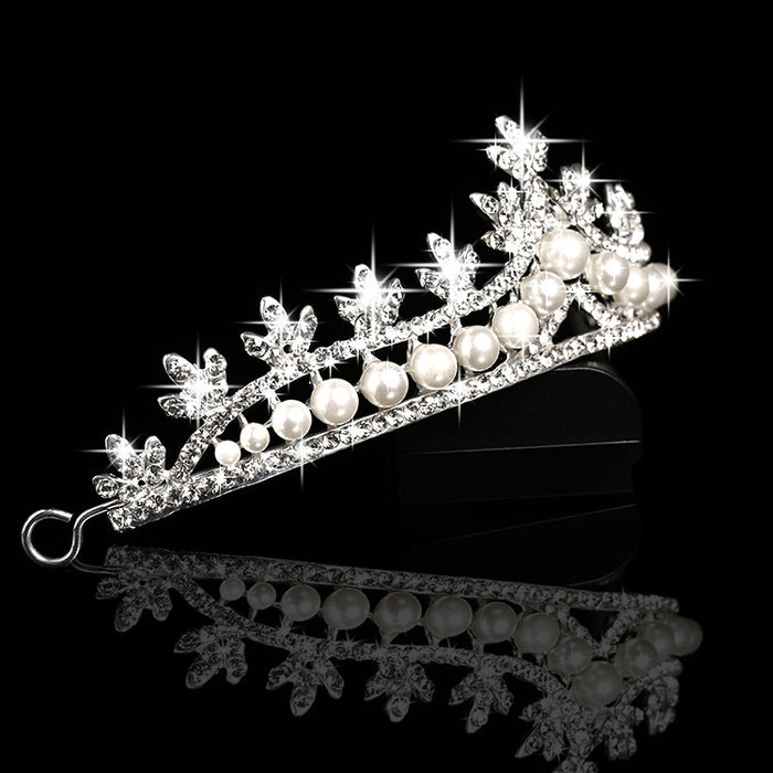 Bridal pearl crown jewelry hair accessories