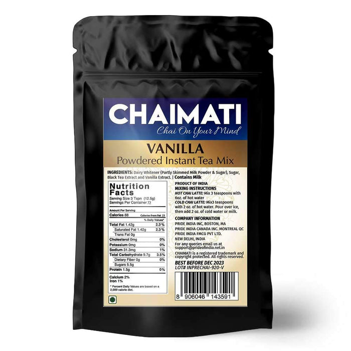 ChaiMati - Vanilla Chai Latte - Instant-Pulver - 2 lbs Glas