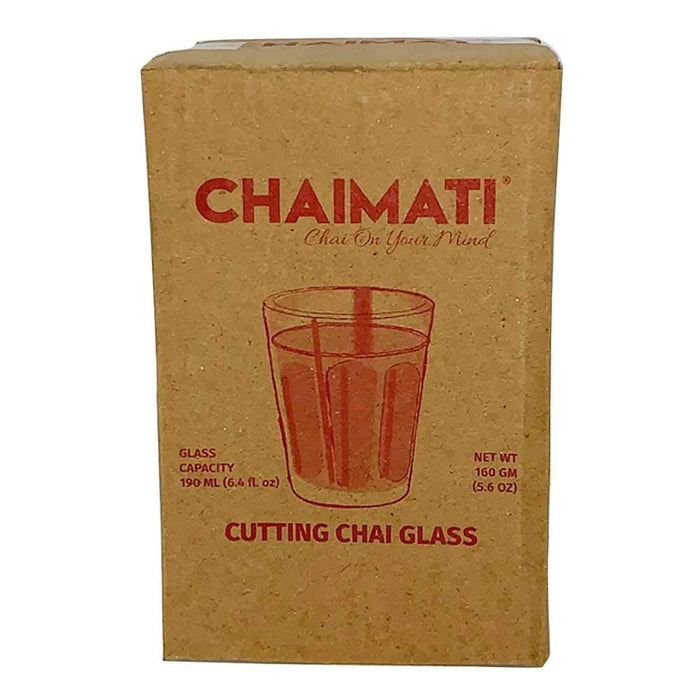 ChaiMati - Cutting Tempered Glass Chai Tea Cups - Pack of 6