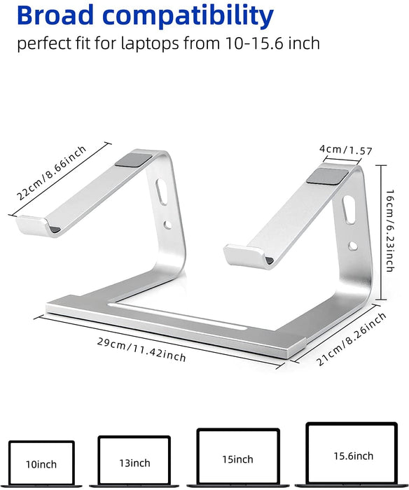 Laptop Stand, Computer Stand for Laptop, Aluminum Laptop Riser, Ergonomic Laptop Holder Compatible with MacBook Air Pro, Dell XPS, More 10-17 Inch Laptops Work from Home, Amazon Platform Banned